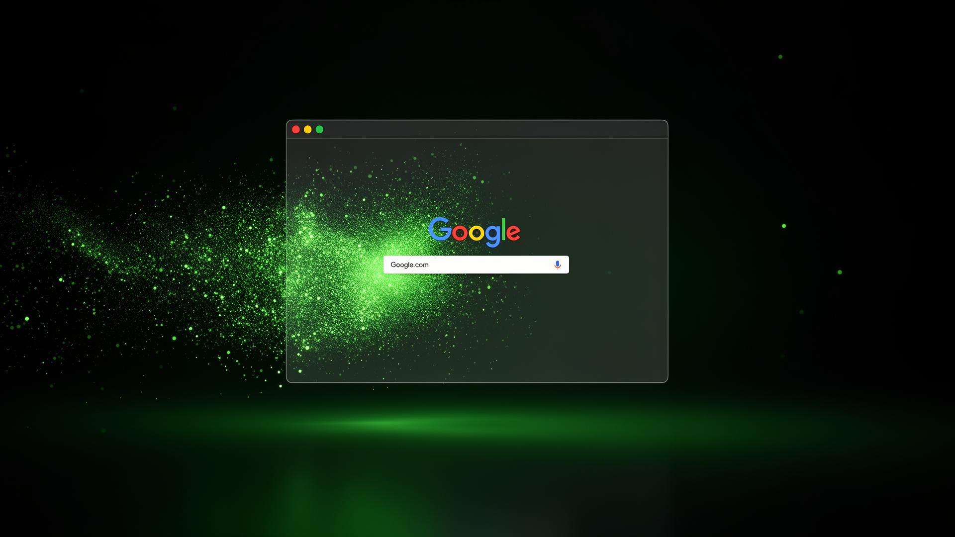 Browser materializing from intent on OpenTo OS